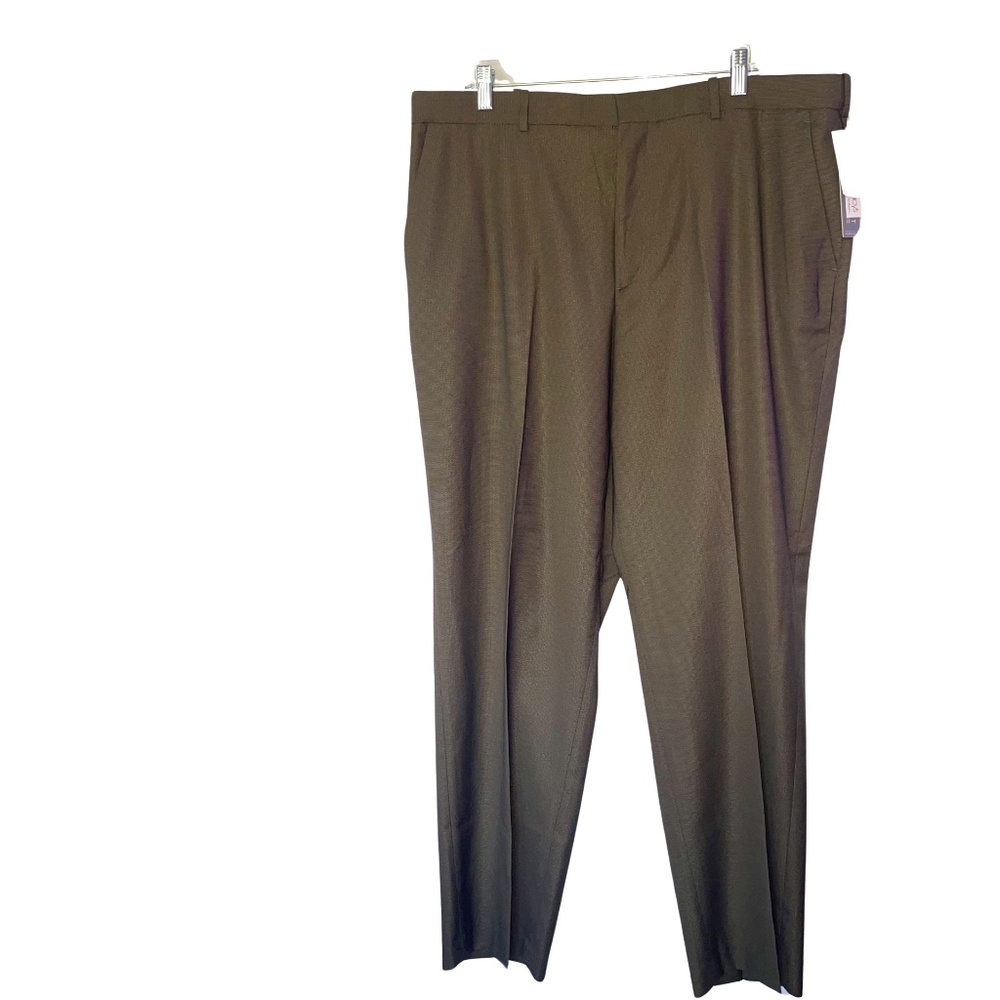 Perry Ellis Rain Drum Flex Stretch Gripper Waist Non Iron 40 X 32 Classic Fit